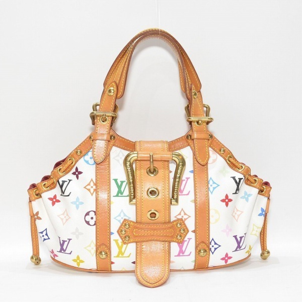 Louis Vuitton Multicolor Theda Canvas Shoulder Bag White